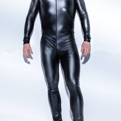 Patent Leather Body Suit - Trending Gay