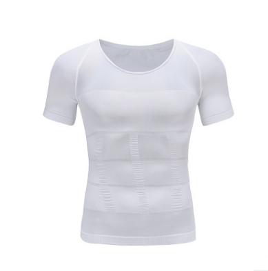 White Short Sleeve Arms Chest & Abs Definer - Trending Gay